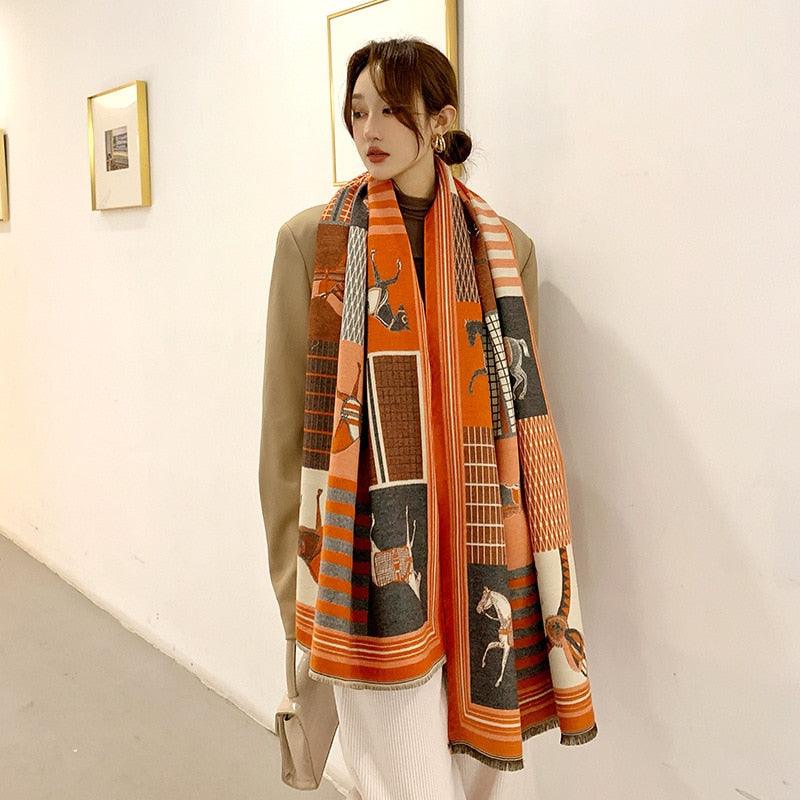 Cachecol Cashmere de Inverno Luxury - LillaBelle