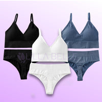 Compre 2 leve 3 - Branco + Preto + Azul